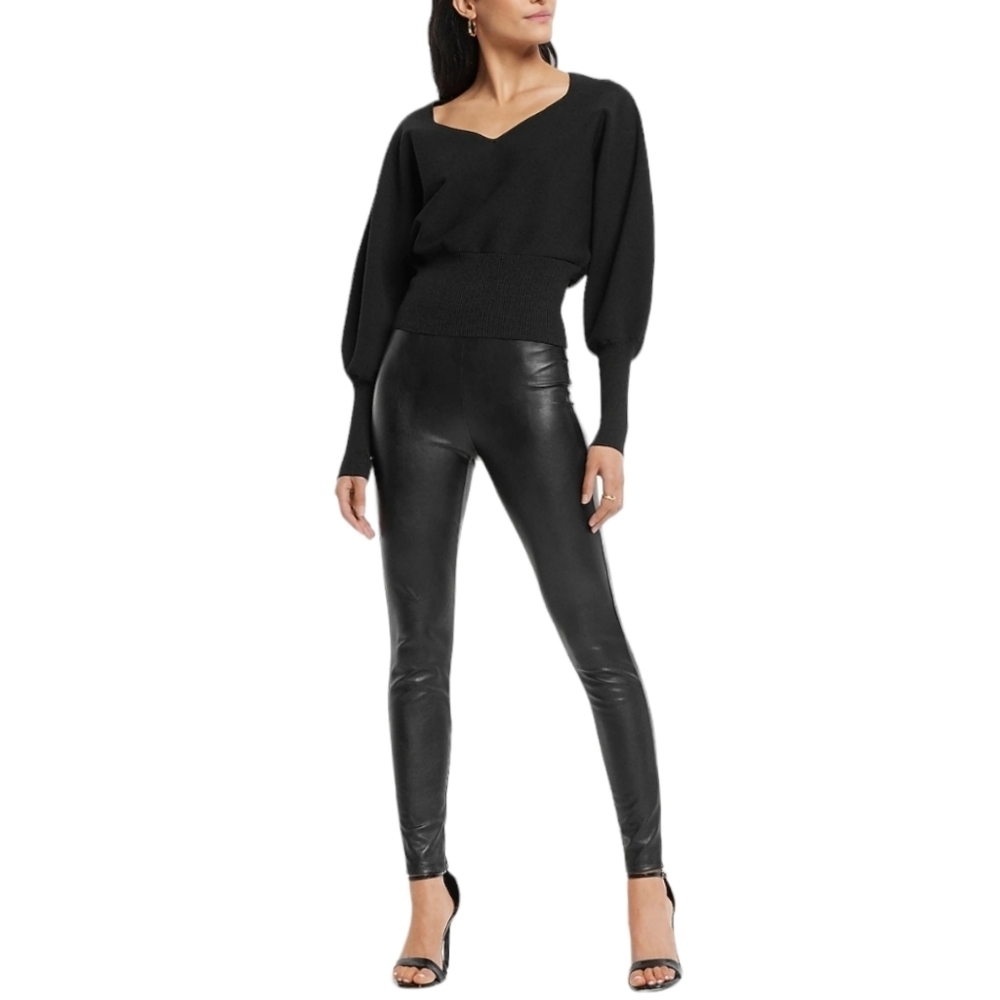 Express Faux Leather Leggings XL - Picture 1 of 11